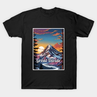 Great Divide ski Montana USA T-Shirt